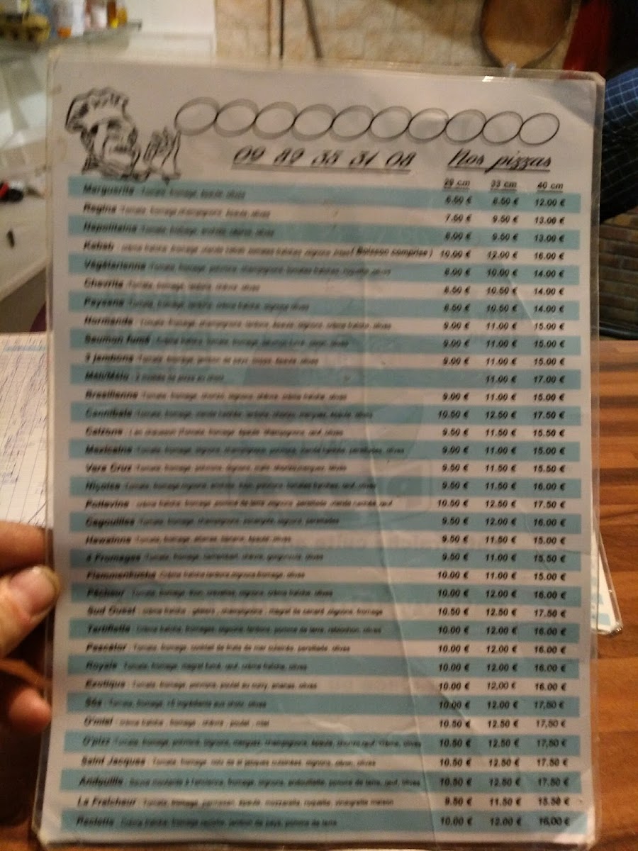 Menu Pizzeria 36 O'pizz Lencloitre-2